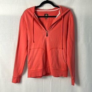 J Crew Vintage hoodie. SMALL. Coral